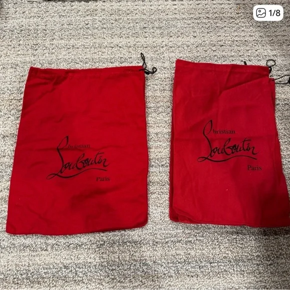 Christian Louboutin Red Logo Dust Bags - Picture 1 of 3